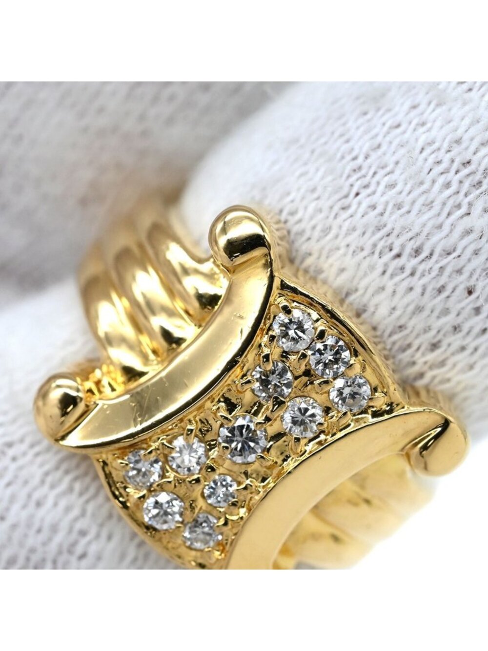 Celine Ring Macadam Diamond Yellow Gold 18k YG - Picture 4 of 8